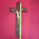 Vintage Wooden Christian Crosses Last Rites, Old Wooden Tin Jesus Lot 4 (Damage)