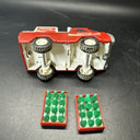Vintage Buddy L Coca Cola Delivery Trucks,  Tractor Trailer Red Metal Coke Bottl