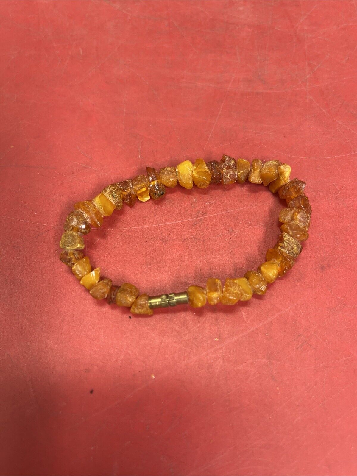 Vintage Genuine Amber Necklace Bracelet 8.1g