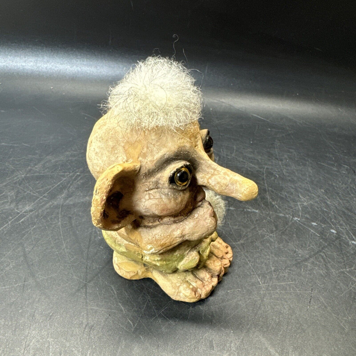 Vintage Troll "Trollbaby" Sucking Thumb 3.5" Tall Norwegian