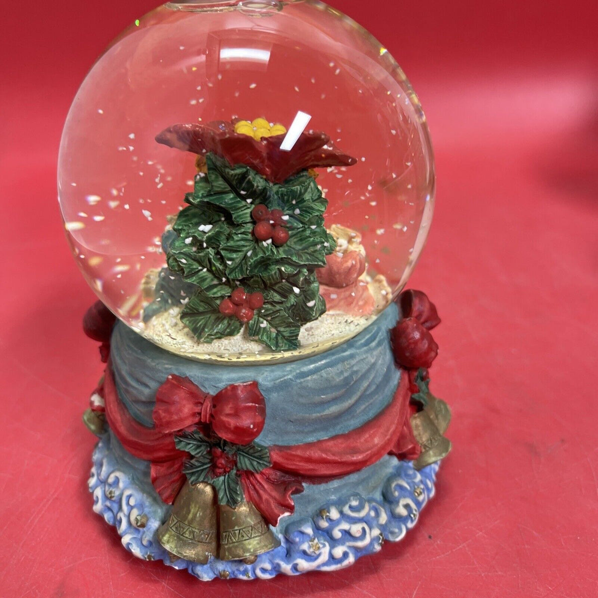Vintage Snow Globe Singing Children-No Music