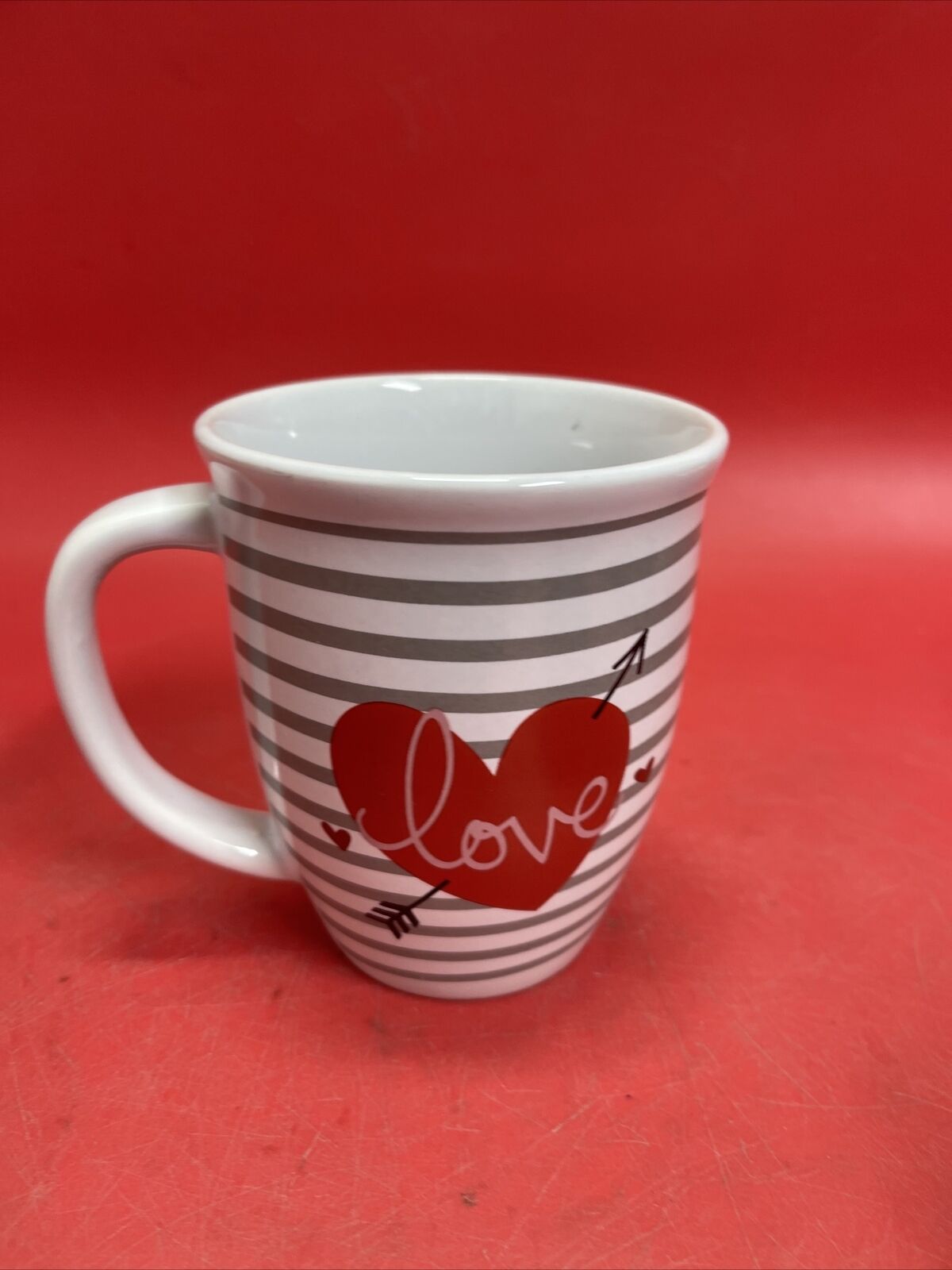 Kane Home Love Stoneware Coffee Mug Heart Valentines Lot 3