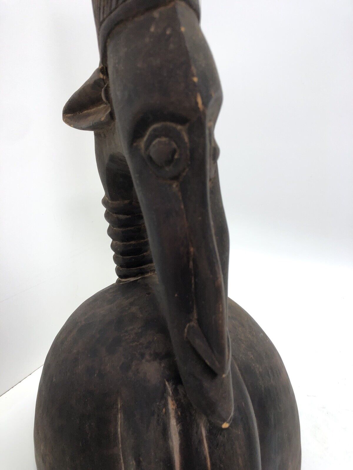 Lg Bamana Male Antelope Chiwara Helmet From Mali, Africa