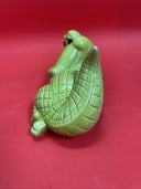 Vintage porcelain alligator coin bank hand crafted made in Japan 