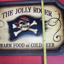 Vintage Beer Signboard ,,The Jolly Roger Warm Food and Cold Beer”