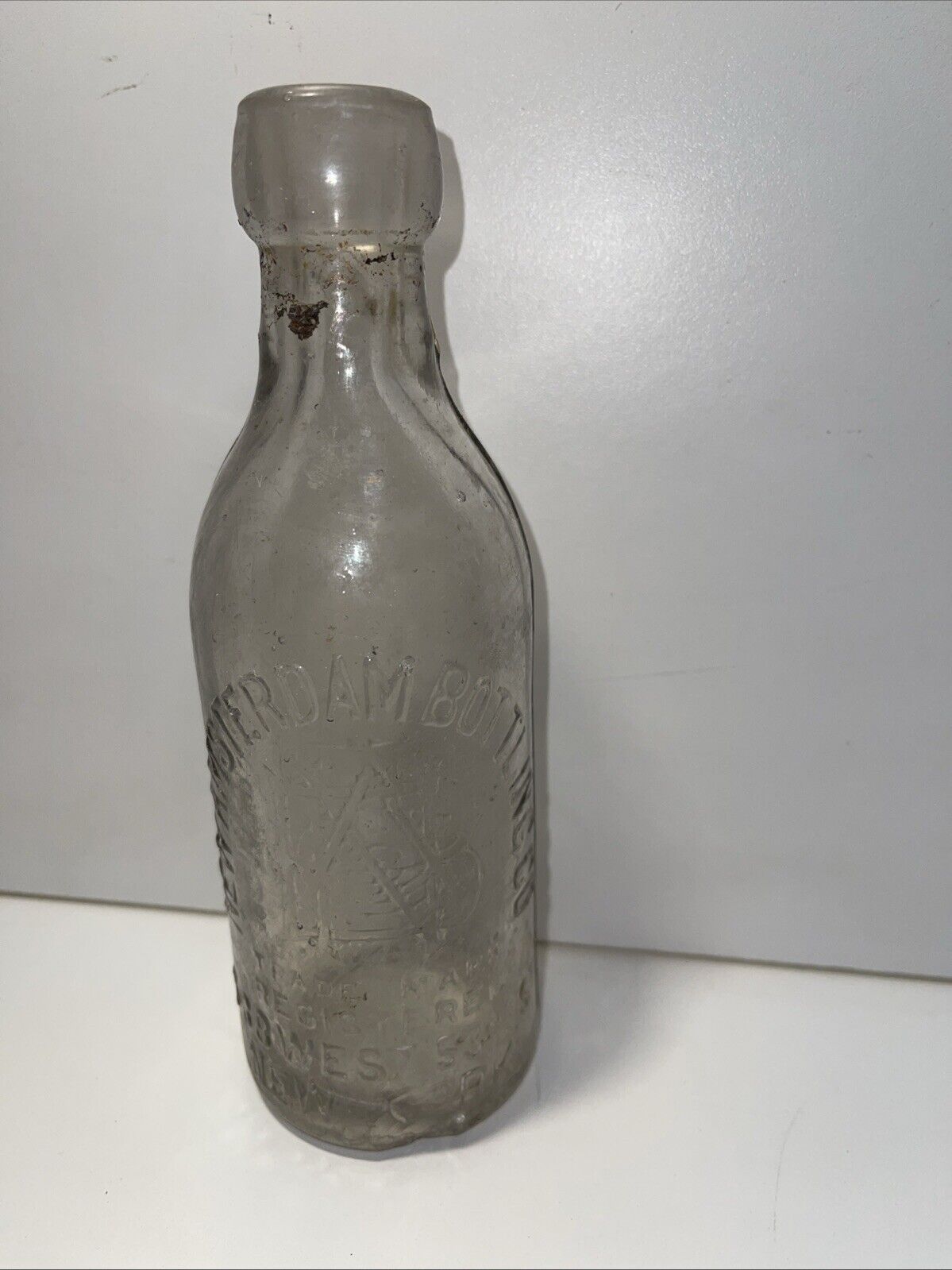 7 1/2" Antique New Amsterdam(1902-1920) Blob Top Beer Bottle