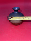 Studio Art Pottery Stoneware Vase Artist Signed Hand Thrown Vintage 4”H