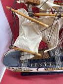 Vintage Wooden Ship Model