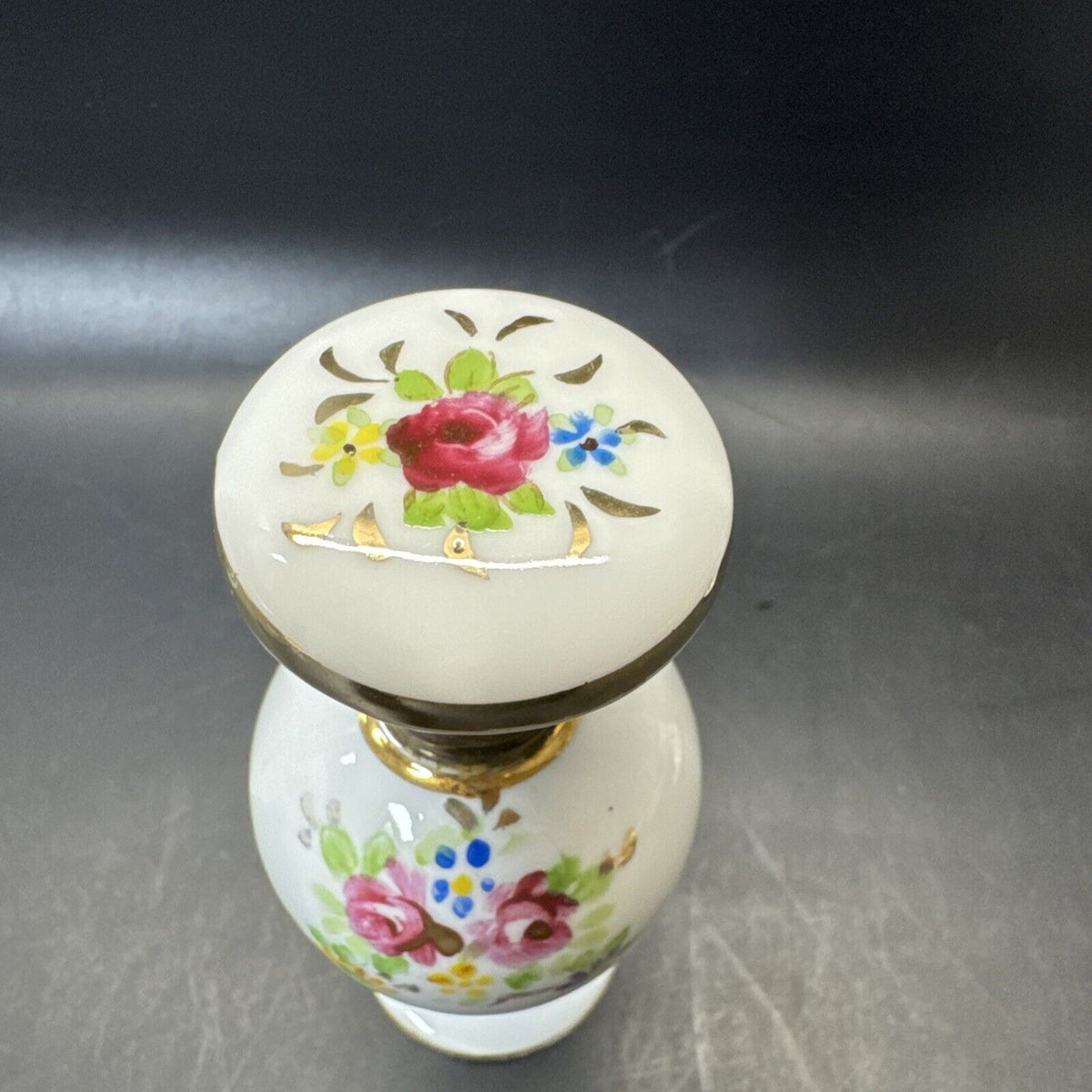Vintage Perfume Atomizer Bottles Floral Design/ Lot Of 3