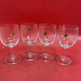 Vintage Laura Casual Optic Wine Crystal Lot 4 # 4112