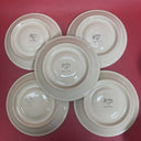 Set 5 Buffalo China USA Coffee Cup & Saucer