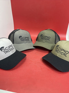 Scipio  Tactical Hat SCPO2BLK - Adjustable Fit All Cotton Trucker Hat Lot 11