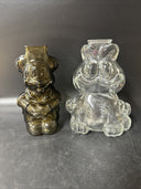 Vintage Garfield And Mickey Mouse Glass Coin Banks