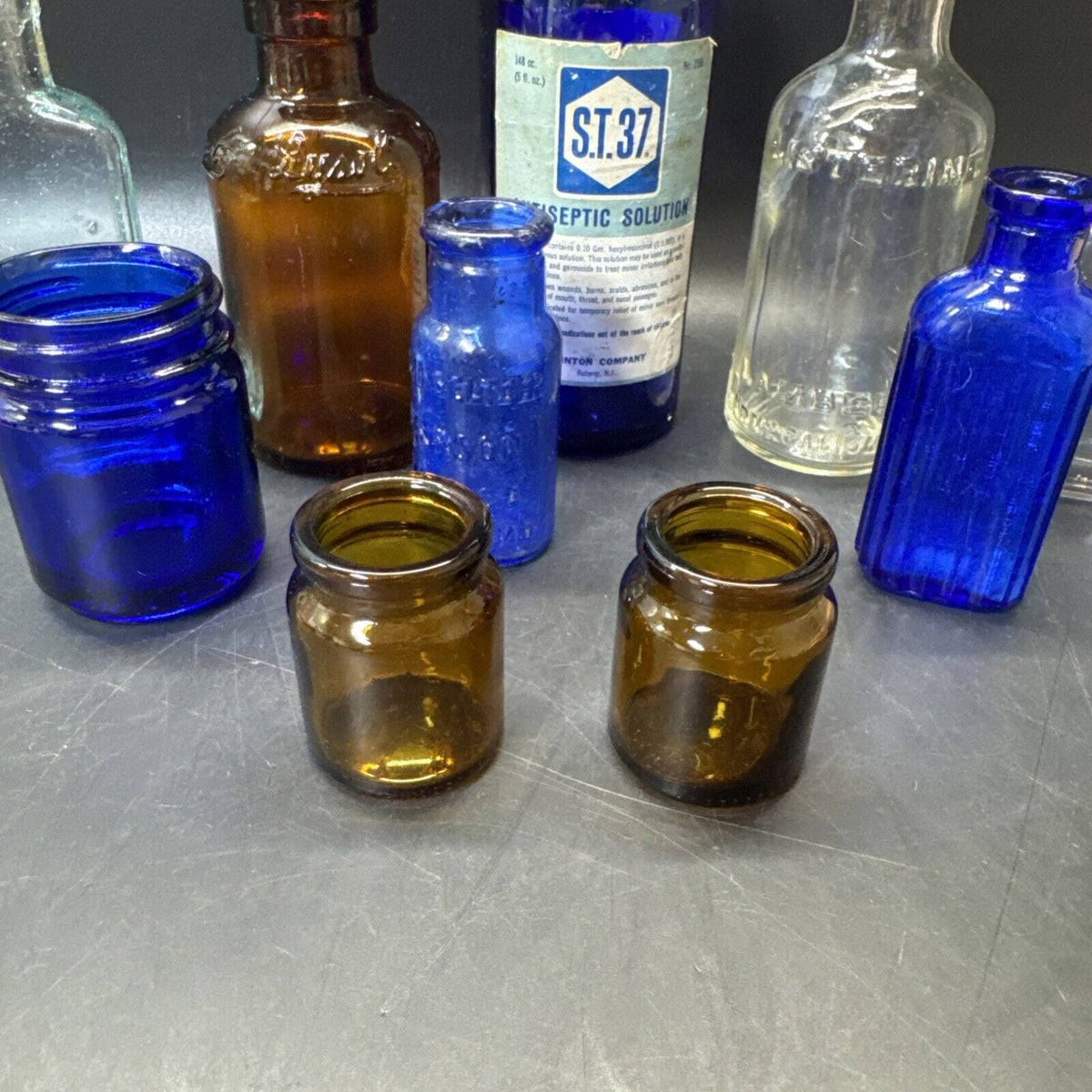 Vintage Medicine Bottles/ Lot Of 10