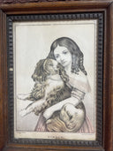 Antique Lithographed and published by James S. Baillie.Lizzie 1888