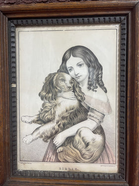 Antique Lithographed and published by James S. Baillie.Lizzie 1888