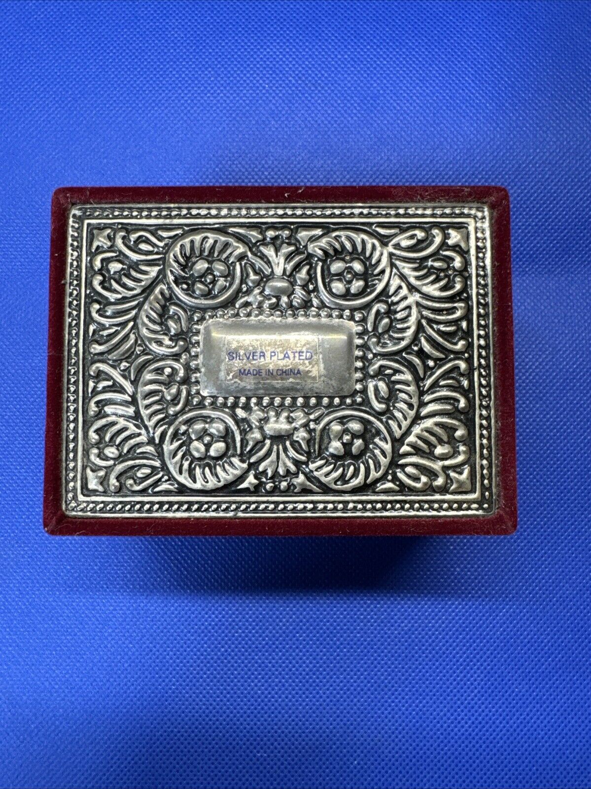 Vintage Silver Plated Jewelry Box