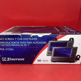 Emerson Two Screen 7" car DVD player PDE-2725N No Tested!