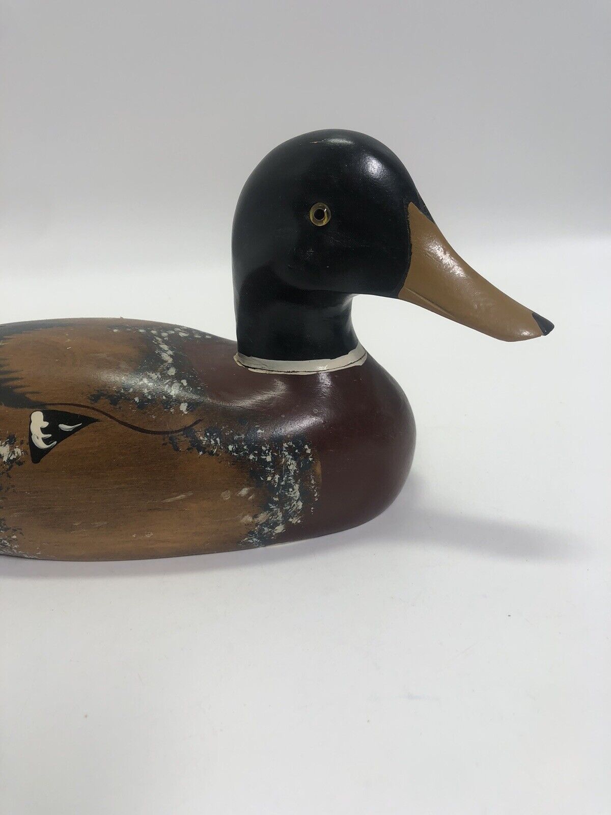 Vintage Hand Carved and Hand Painted Mallard Decoy