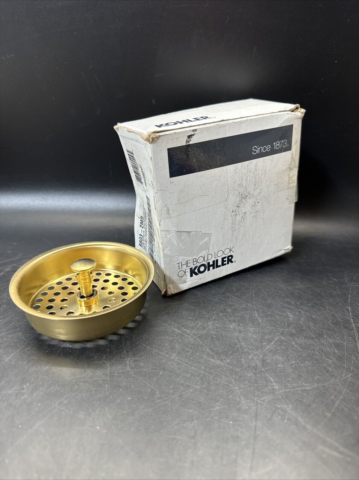 Kohler K-8803-2MB Duostrainer Basket Strainer in Brushed Modern Brass Finish