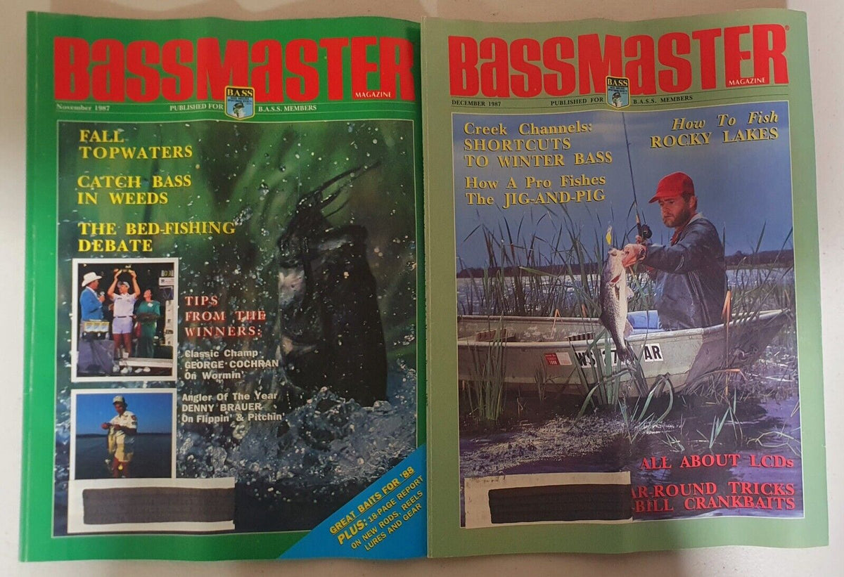 Bass Master magazine Lot of 10 Jan-Dec (1987)