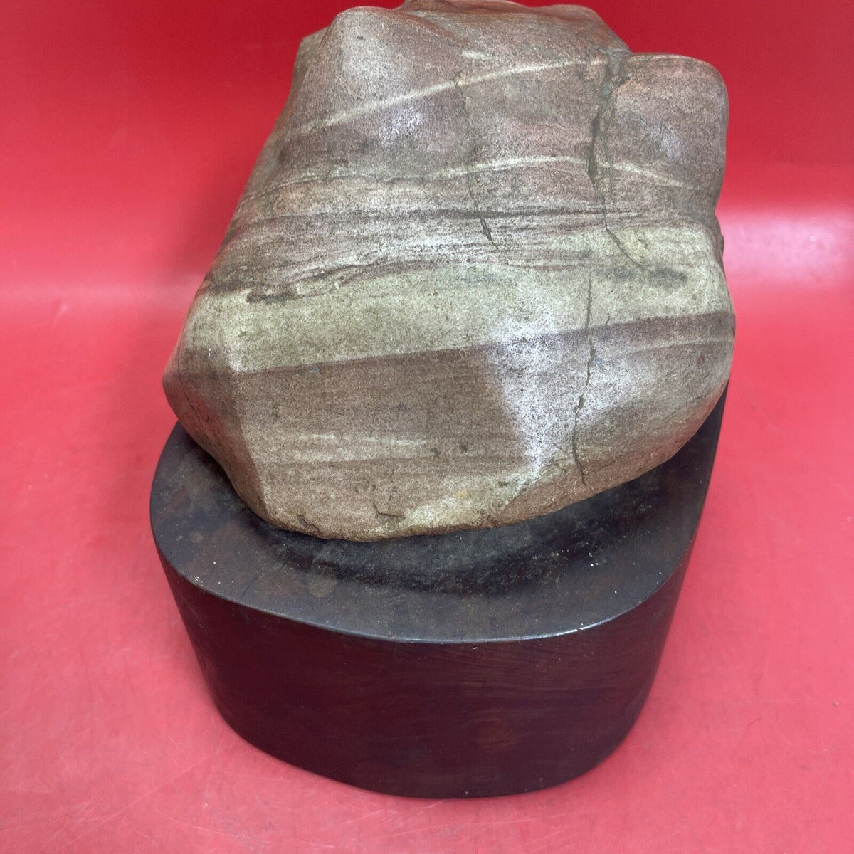 Vintage Art Deco ,,Sleeping tiger’’Handmade from Stone ,Janas