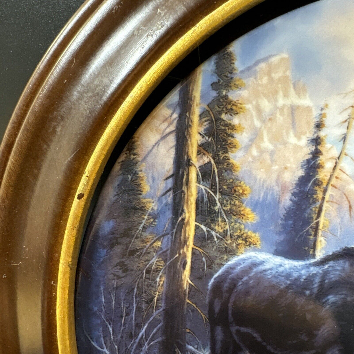 Dominion China Lords of the Wilderness Collector Plate - 'His Domain: Moose'