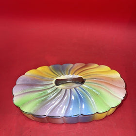 Vintage Multicolored Ceramic Jewelry Box