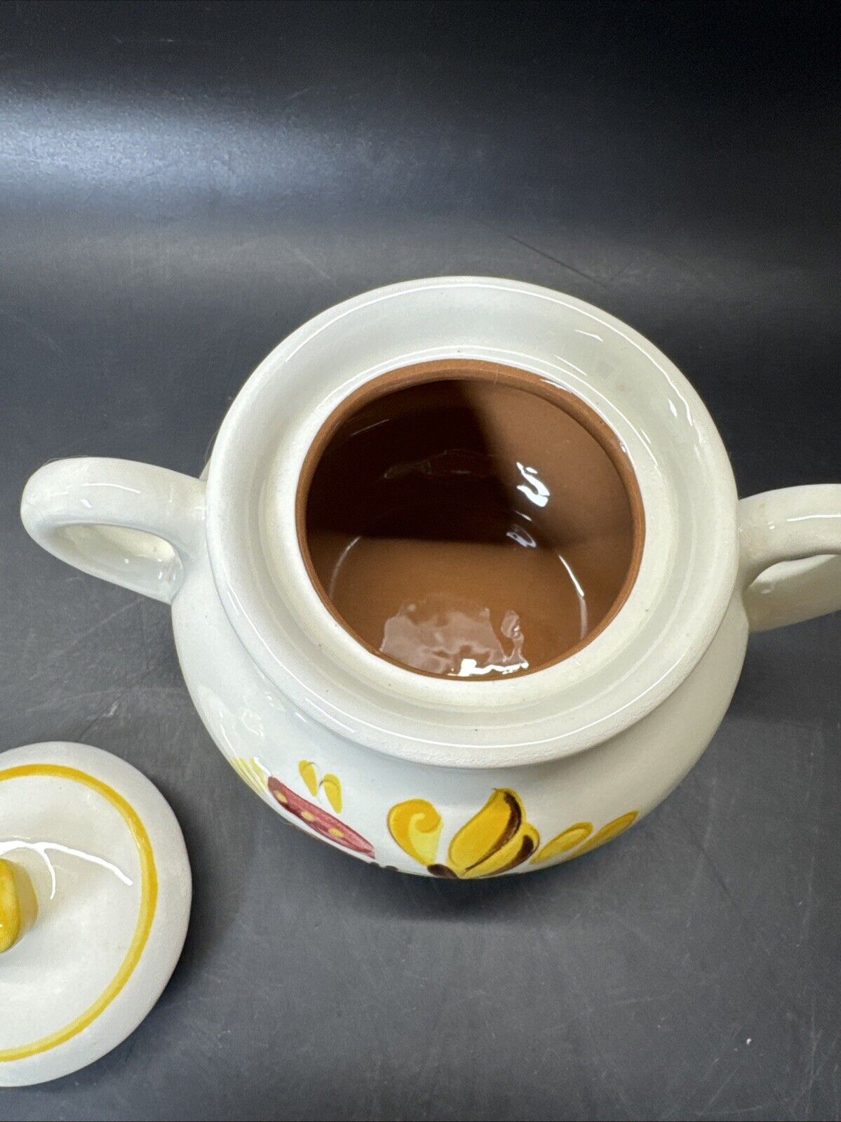 Stangl Pottery Mid Century Autumn Flower Creamer and Covered Sugar Bowl