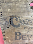 Antique Clicquot Club Wooden Soda Beverage Crate Box, Ginger Ale Sarsaparilla