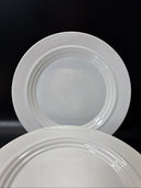 Crate & Barrel BOSCOWARE WHITE Dinner Plate 11"/ Lot Of 4