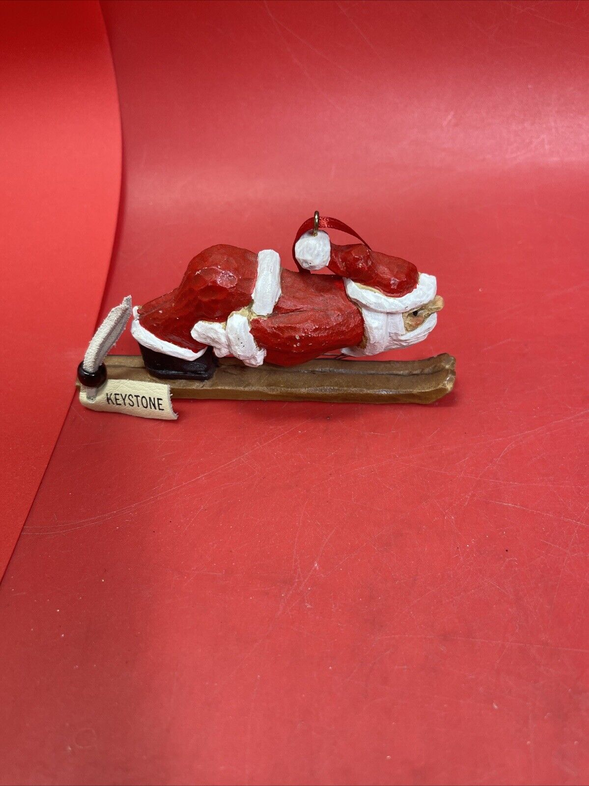 Vintage Santa Ornaments Resin Set Of 11