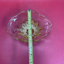 Hand Blown Murano Style Yellow Amber Art Glass Vase
