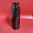 LOVELY LARGE VINTAGE JAPANESE FLORAL AND BAMBOO VASE  10”