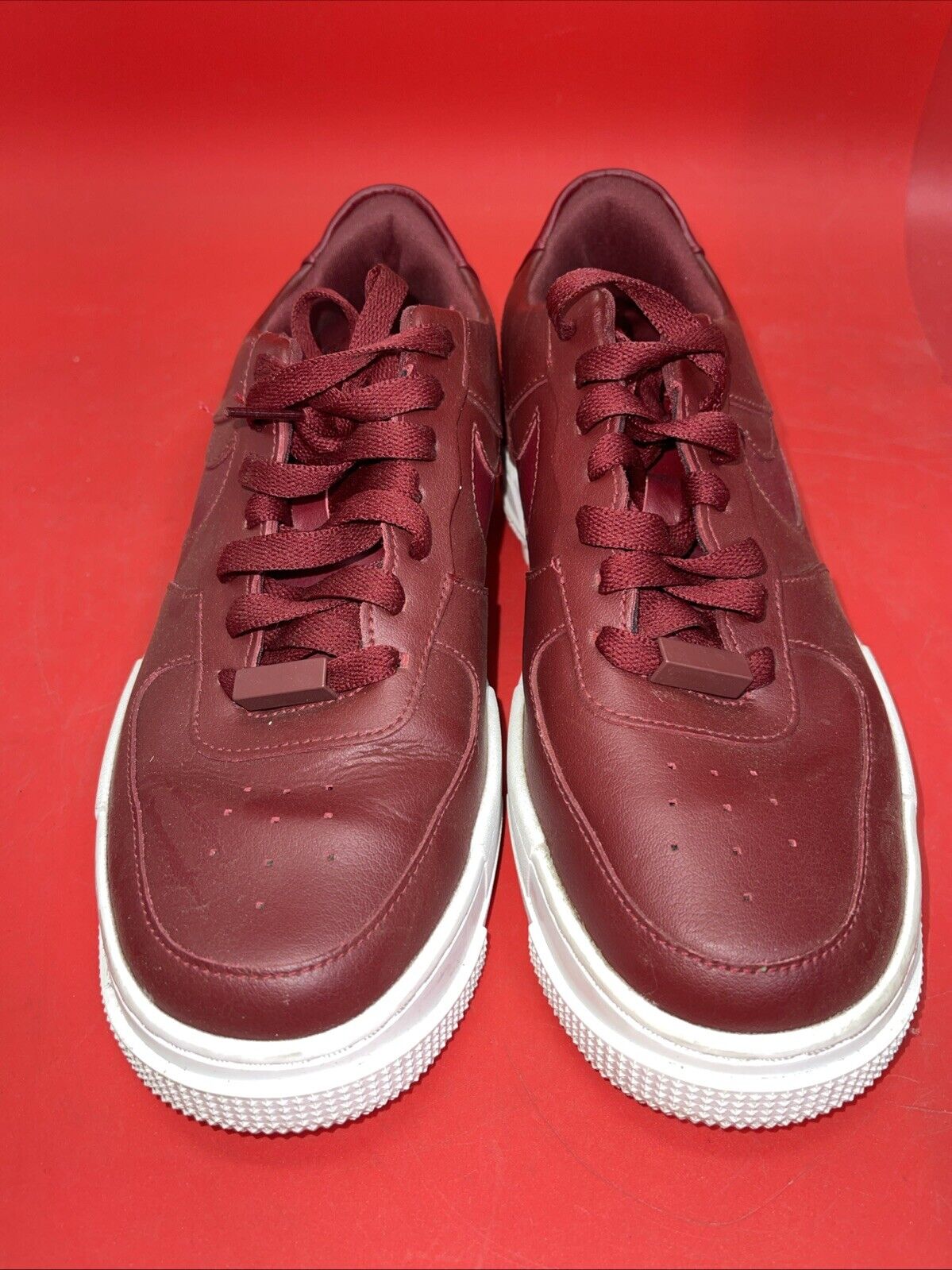 Nike Air Force 1 Low Pixel Red Leather CK6649-600 Women's Size 9