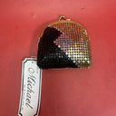 Vintage Set of 4 Black, Gold and Silver Mesh Sequin Wallets