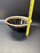 Brown Drip Mixing Bowls Marked USA Set Of 3