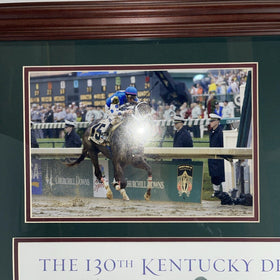 a collection of memorabilia commemorating S Jones 2004 Kentucky Derby victory