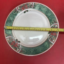 GIBSON EVERYDAY CHINA 14 pc PLACE SETTING w/BERRIES, LEAVES & BOW