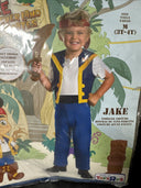 Jake "Never Land Pirates Child Costume Size M (3T-4T)