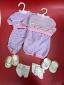 Vintage Hasbro Real Baby Dress-Up Time Jumpin' Jills Purple Sweats Socks Shoes 2