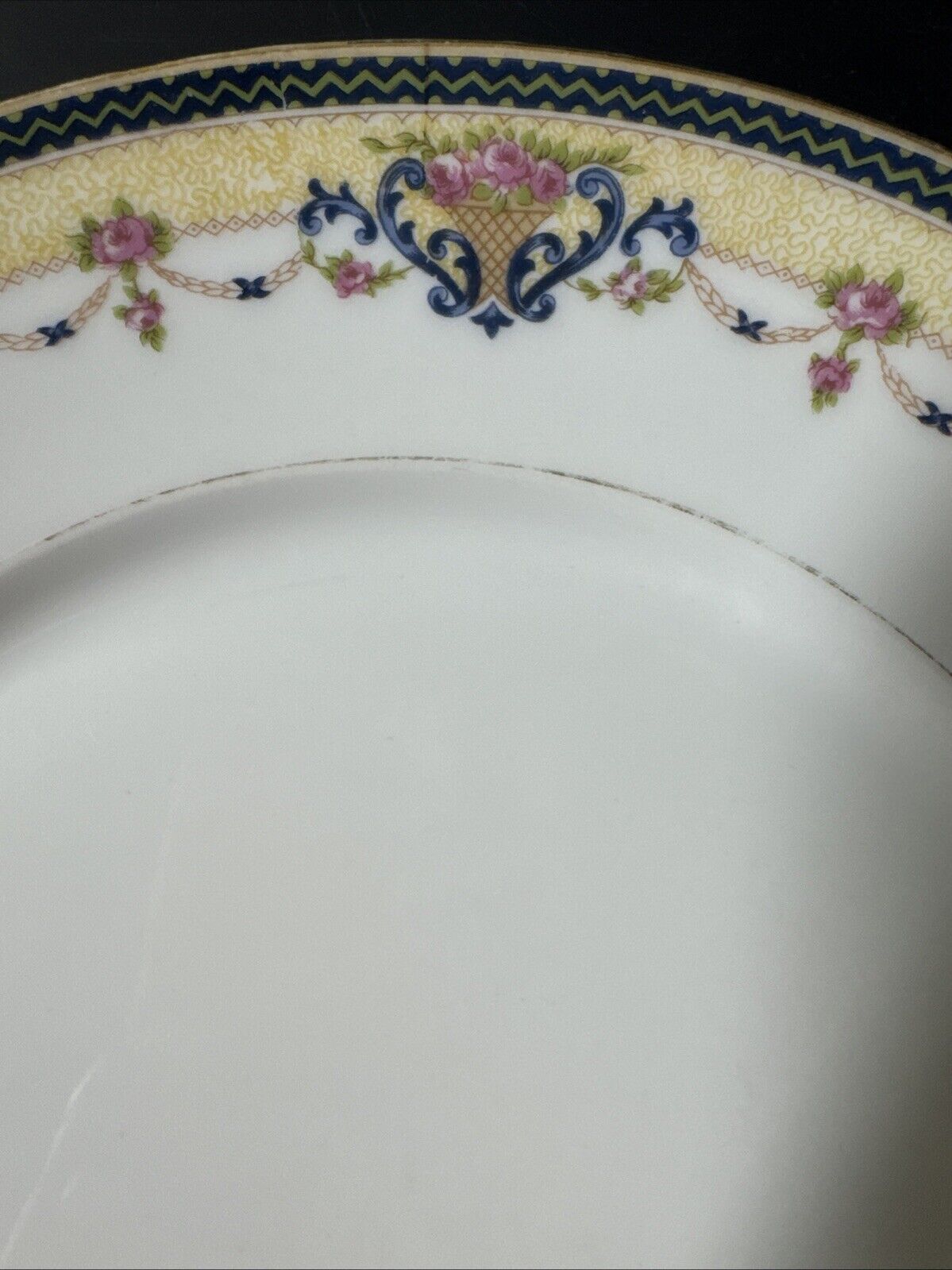 Limoges France “Orleans" by Union Ceramique Dinner Plate 9.75”