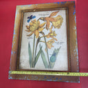 DANACO Floral Art Piece Handfinished By Florentine Artisan Italy Print 17”x14”