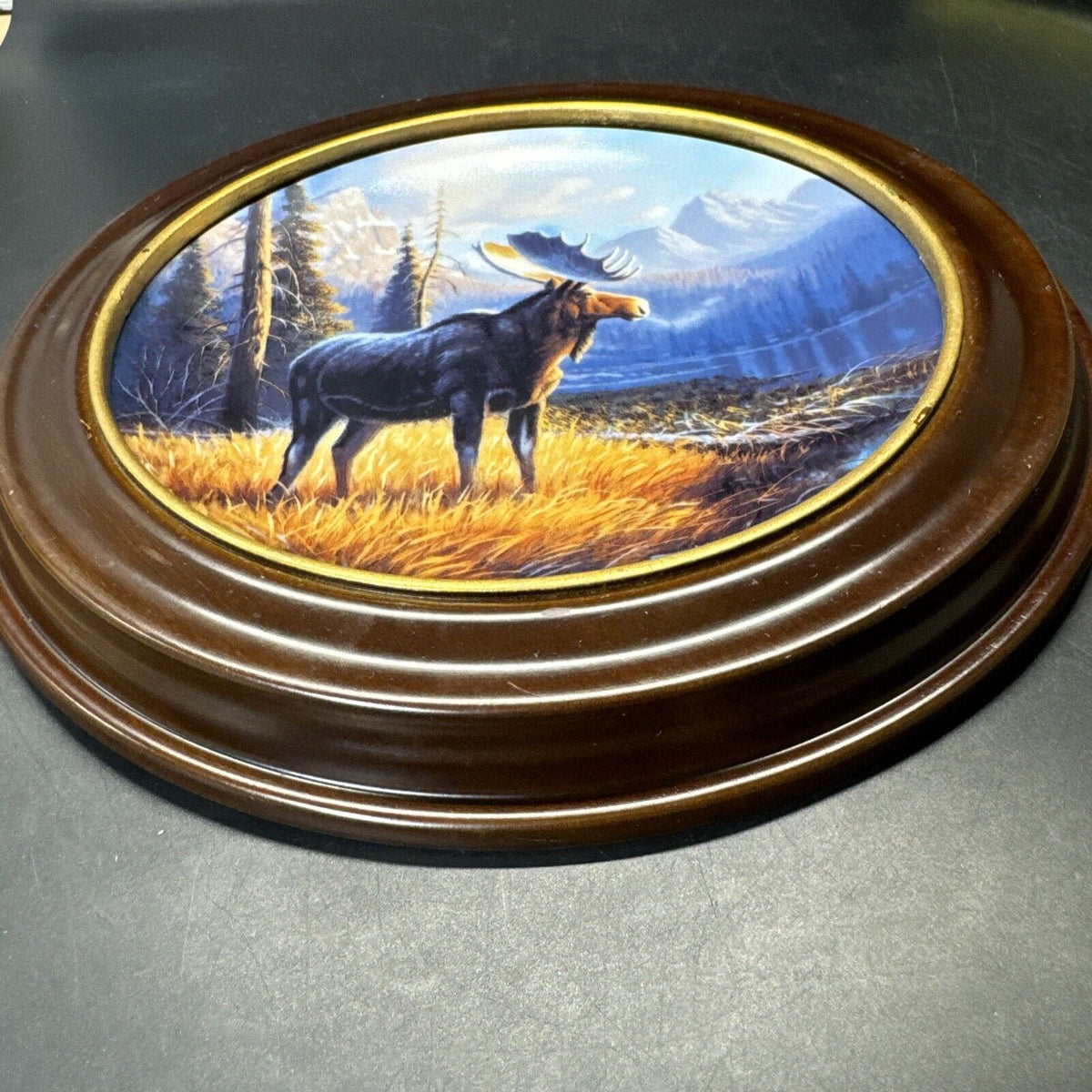 Dominion China Lords of the Wilderness Collector Plate - 'His Domain: Moose'