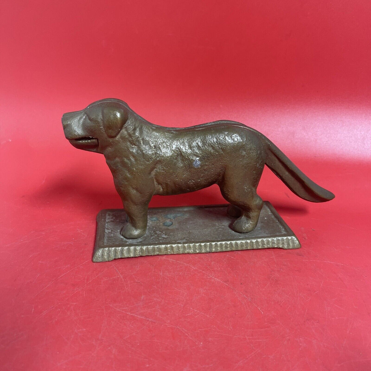 Vintage Antique Cast Iron Metal Dog Nutcracker