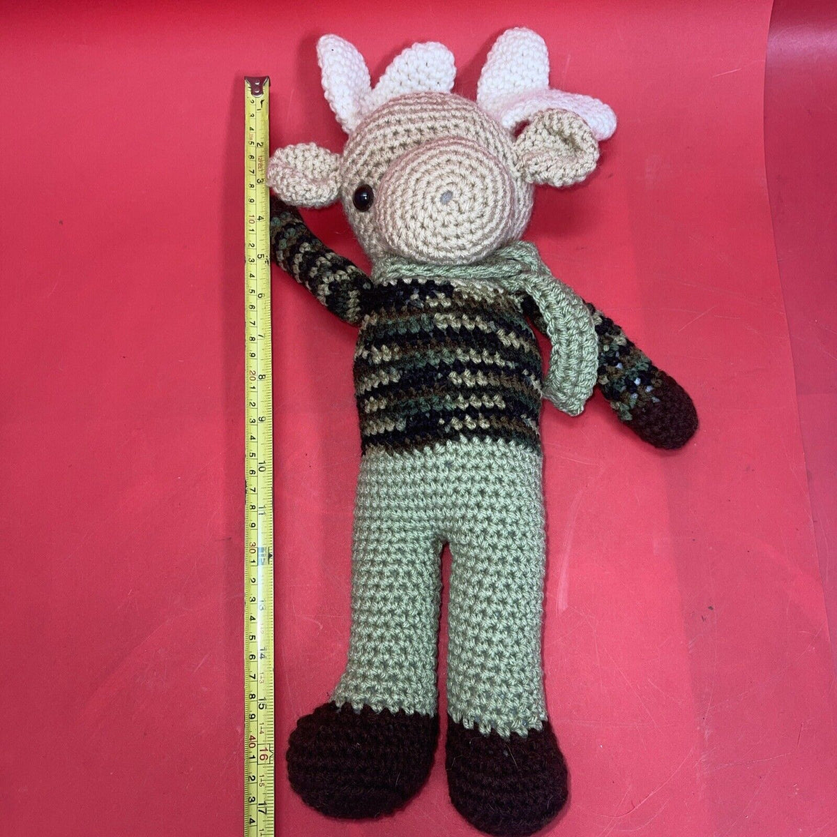 Handmade Crochet Animal Toys Funny Deer Doll Cute Baby Gift