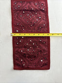 Handmade Indian/Pakistani Mirror Embroidery 3 slots Letter Holder Wall Hanging