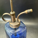 Vintage Blue And Green Glass Perfume Bottle/ Lot Of 2