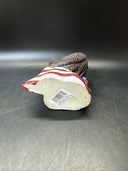 Set of Resting Eagles Figurines On American Flag