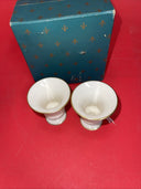 VINTAGE LENOX THE EMPIRE URNS PAIR OF CIGARETTE URNS 2 1/2" TALL  IN BOX